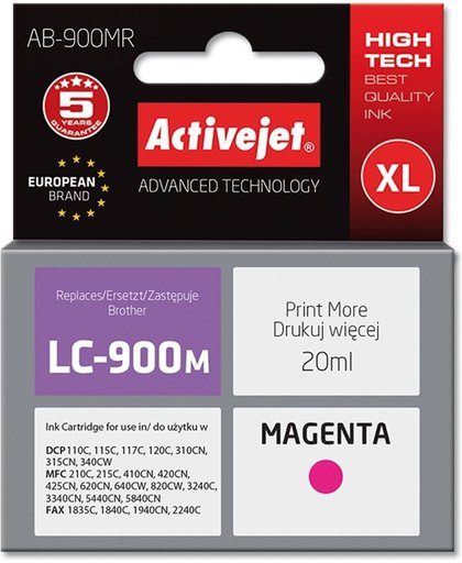 ActiveJet AB-900MR 20ml Magenta inktcartridge