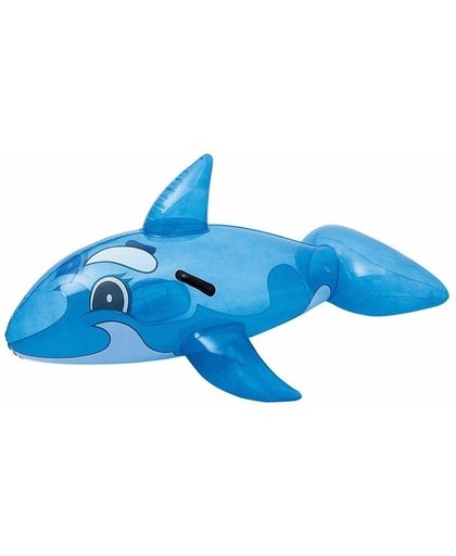 opblaasbare walvis voor kinderen 118x72cm - blauw