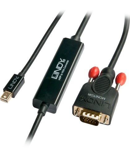 Lindy 41964 Mini Displayport VGA Zwart kabeladapter/verloopstukje
