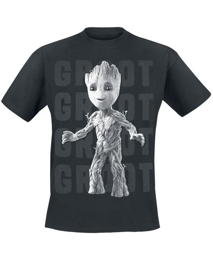 Guardians Of The Galaxy 2 - Groot Photo T-shirt zwart