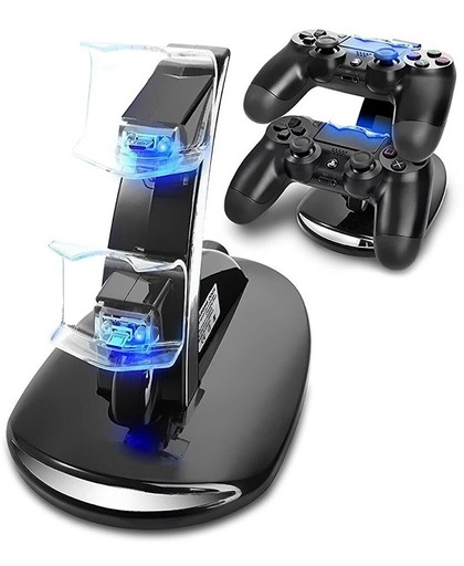 Oplaad Station - Docking Station voor PS4 Controllers + LED licht