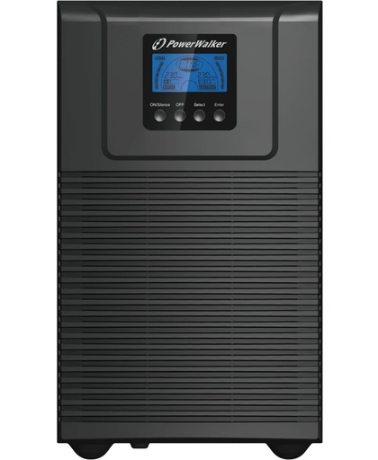 PowerWalker VFI 2000 TGB Dubbele conversie (online) 2000VA 4AC-uitgang(en) Zwart UPS