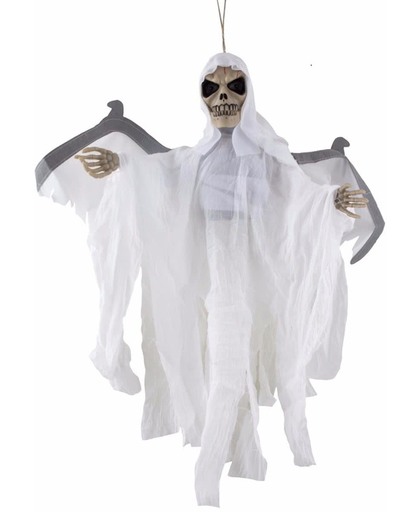Halloween - Bewegende skelet pop wit met licht en geluid