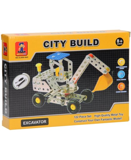 Constructieset City Build meccano - excavator / graafmachine