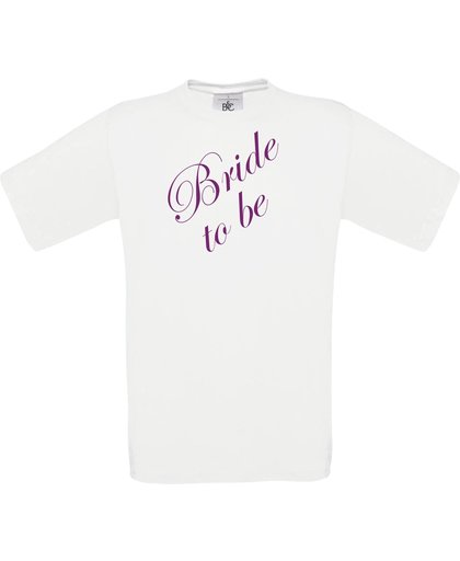 Mijncadeautje - T-shirt - Bride to be - Wit (maat XL)