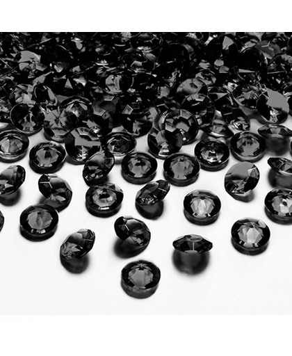 Tafel diamant zwart 12mm