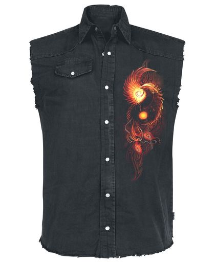 Spiral Phoenix Arisen Overhemd (mouwloos) zwart