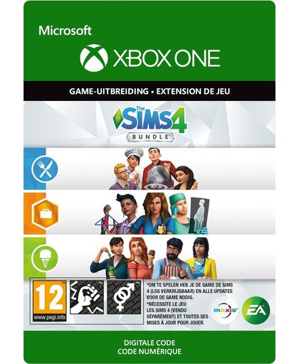 The Sims 4 Bundle - DLC - Get To Work, Dine Out, Cool Kitchen Stuff - Xbox One