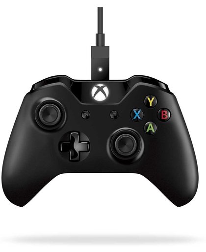 Xbox One Wired Gaming Controller - Zwart (Xbox One + PC)