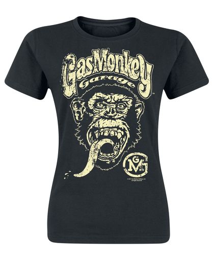 Gas Monkey Garage Big Brand Logo Girls shirt zwart