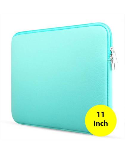 Laptop & macbook sleeve - opberghoes laptop - laptop case - 11 inch - blauw - DisQounts
