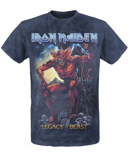 Iron Maiden Legacy of the Beast 2 T-shirt grijs-navy