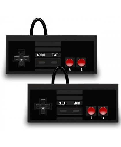 2 Controllers voor de Nintendo Mini Classic NES in het zwart (2016 model)