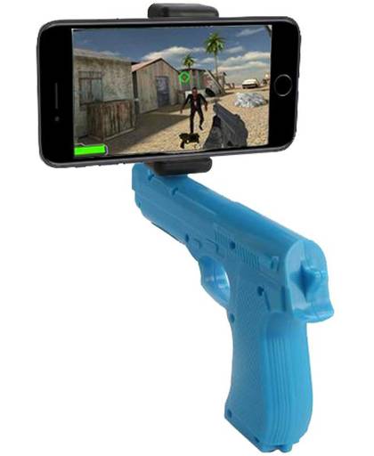 iParts4u AR Gun voor Smartphones Blauw Kunststof