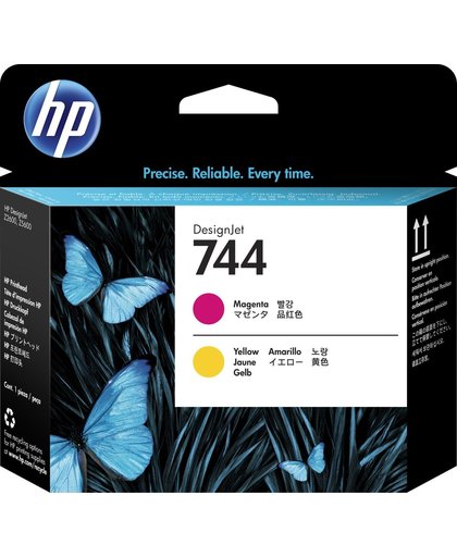 HP 744 magenta/gele DesignJet printkop