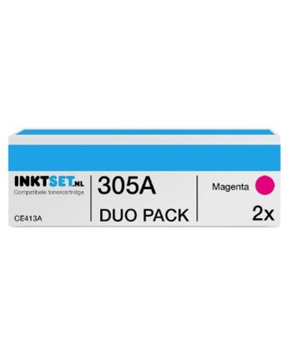 Jamos - Tonercartridges / Alternatief voor de HP 305A (CE413A) Toner Magenta Duo Pack