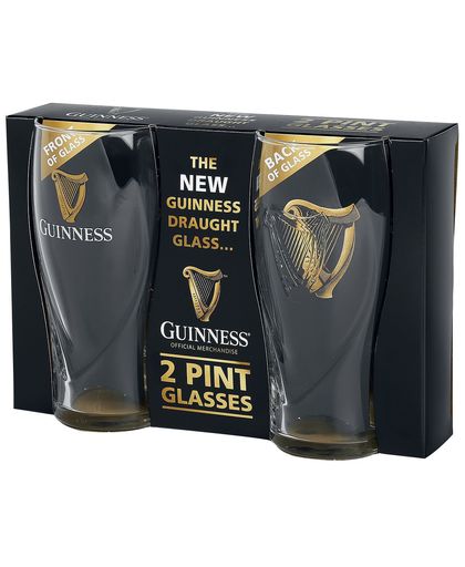 Guinness Logo Pintglas transparant
