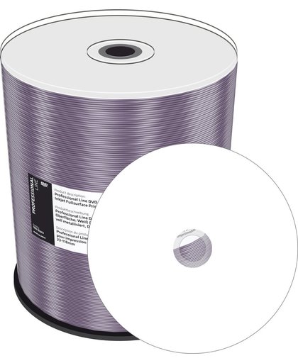 MediaRange Professional Line DVD-R 4.7 GB Inkjet Printable 100 stuks