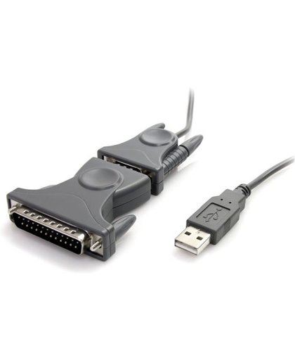 StarTech.com USB naar RS232 DB9/DB25 Seriële Verloopkabel M/M kabeladapter/verloopstukje