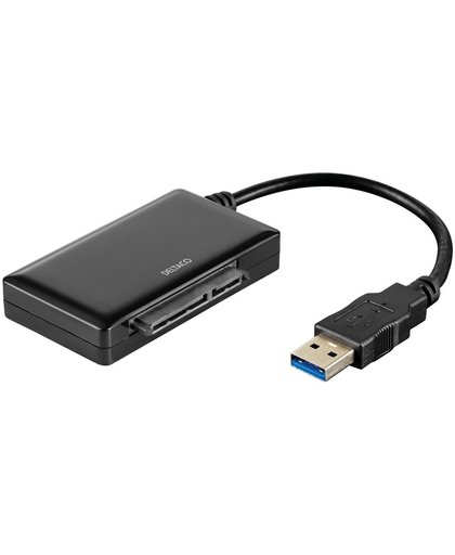 Deltaco USB3-SATA6G2 USB 3.0 to SATA 5Gb/s adapter voor 2.5" HDD/SSD zwart