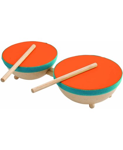 Plan Toys  houten muziekinstrument Double drum