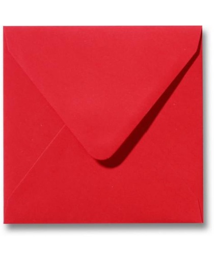 Luxe Enveloppen 14x14 cm Koraal Rood (30 stuks)