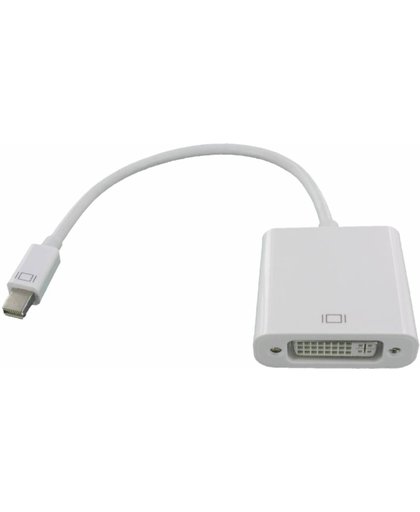 Dolphix - Mini DisplayPort male naar DVI female Adapter - 25cm - Wit
