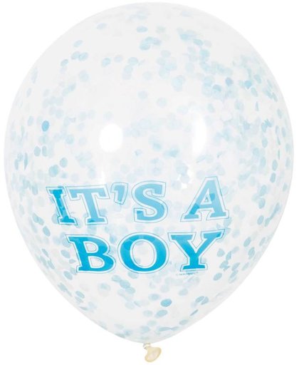 Confetti Ballonnen "it's a boy"