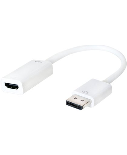 LogiLink CV0057B DisplayPort 1.2 HDMI Wit kabeladapter/verloopstukje