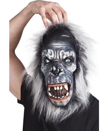4 stuks: Masker Gorilla met haar - Latex