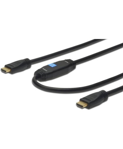 Digitus 15m HDMI 15m HDMI HDMI Zwart HDMI kabel