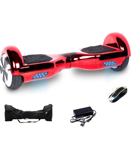 Hoverboard 6.5 inch rood chroom