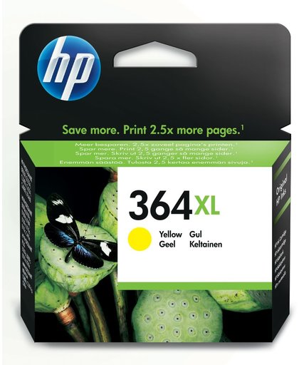 HP 364XL originele high-capacity gele inktcartridge