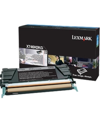Lexmark X746H2KG Lasertoner 12000pagina's Zwart tonercartridge