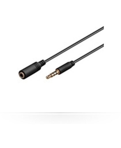 Microconnect 3.5mm - 3.5mm, 0.5m 0.5m 3.5mm 3.5mm Zwart audio kabel