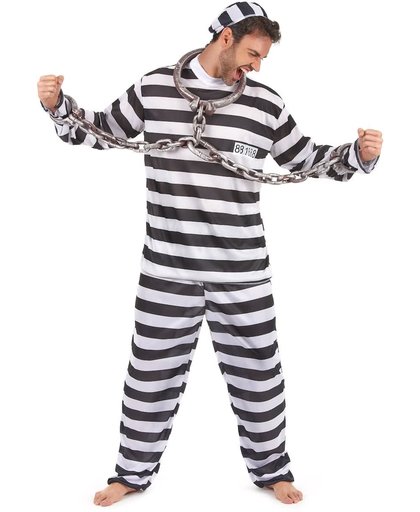 Gevangenis outfit voor mannen - Verkleedkleding - Medium