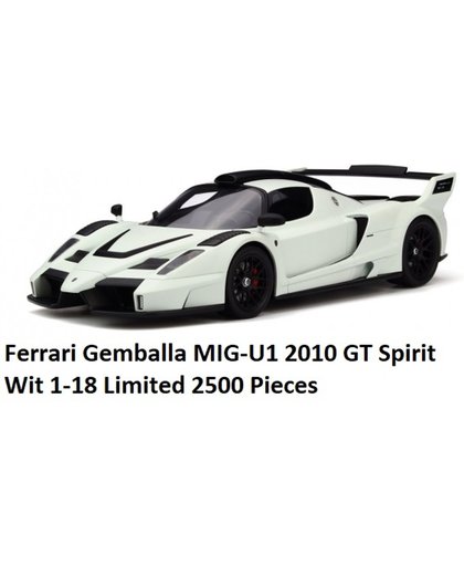 Ferrari Gemballa MIG-U1 2010 GT Spirit Wit 1-18 Limited 2500 Pieces