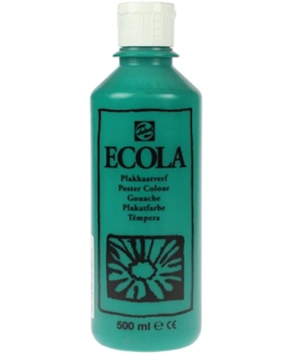 Plakkaatverf Ecola flacon van 500 ml, donkergroen