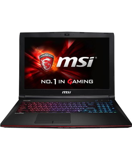 MSI Gaming GE62 2QD(Apache Pro)-487BE Zwart, Rood Notebook 39,6 cm (15.6") 3840 x 2160 Pixels 2,7 GHz Vijfde generatie Intel® Core™ i7 i7-5700HQ