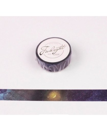Galaxy Twilight Washi Tape 15mmx8m – Masking Decoratie Papier Gekleurd plakband