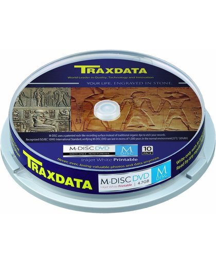 Traxdata M-Disc 4.7 GB Inkjet Printable 10 stuks