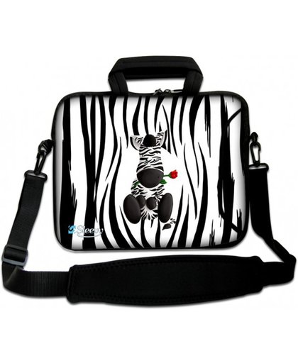 Laptoptas 15,6 inch schattige zebra - Sleevy