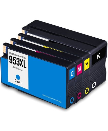 Huismerk/Compatible HP 953XL Inktcartridge Multi pack (zwart en kleur) – remanufactured (hoge capaciteit)