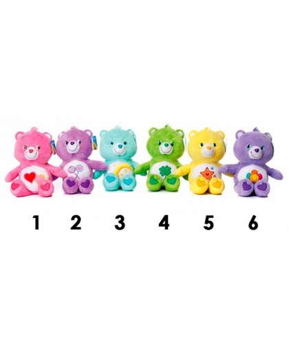 Pluche paarse Care Bear 25 cm