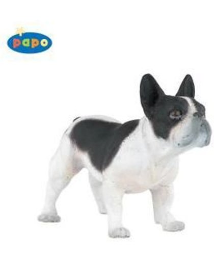 Papo Hond zwart/witte Franse buldog
