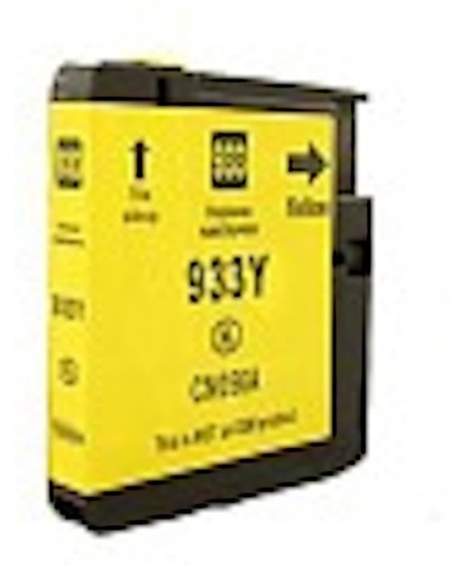 inkt cartridge voor Hp 933Xl geel Officejet 6600  wit Label|Toners-en-inkt