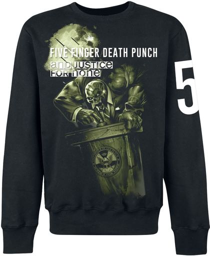 Five Finger Death Punch And justice for none Trui zwart