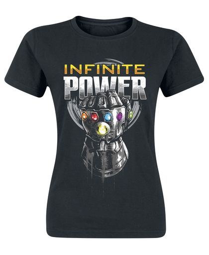 Avengers Infinity War - Infinite Power Girls shirt zwart