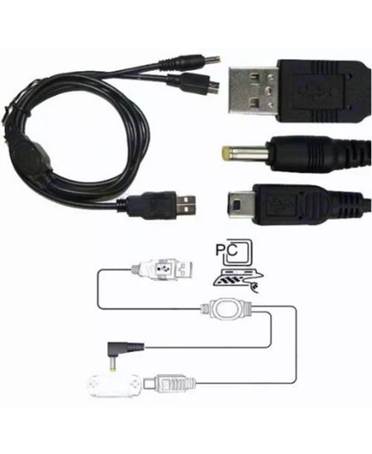 USB Oplader & Data Sync Kabel Voor Sony PSP Slim & PSP Slim & Lite - Batterij Lader