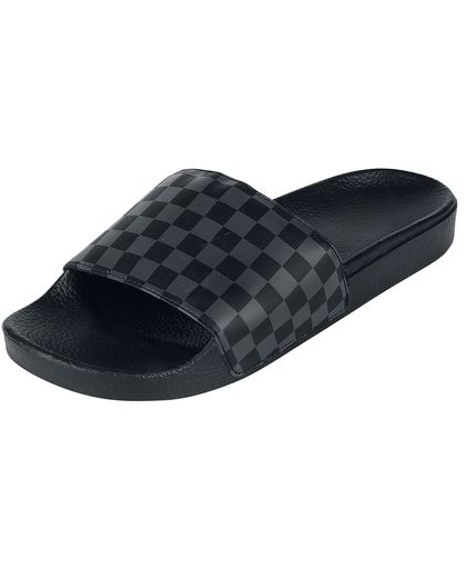 Vans Slide-On Checkerboard Sandalen zwart-grijs